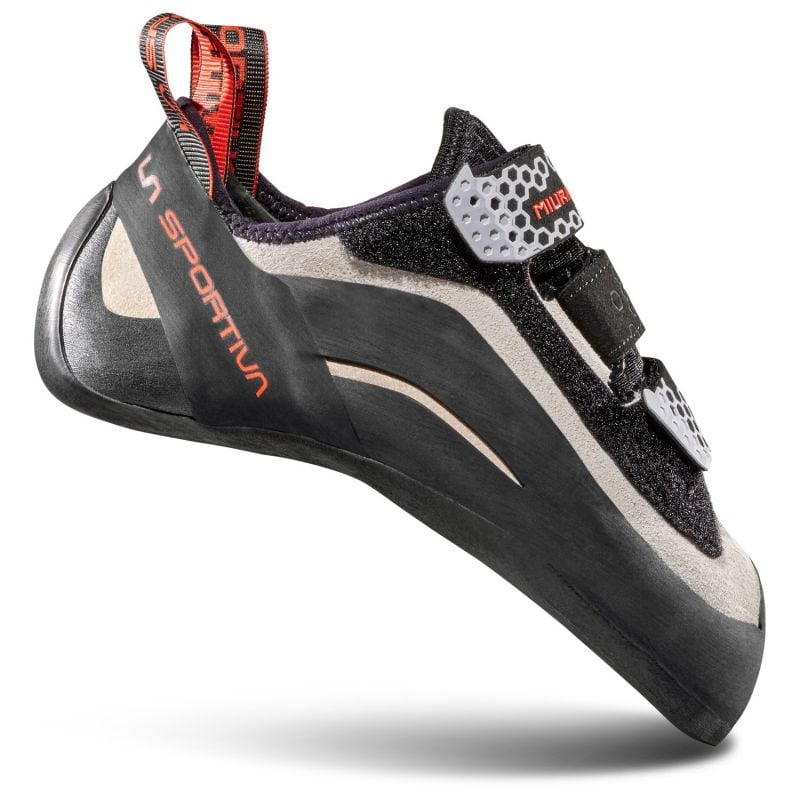 Women's La Sportiva Miura VS (White/Cherry Tomato) climbing shoes
