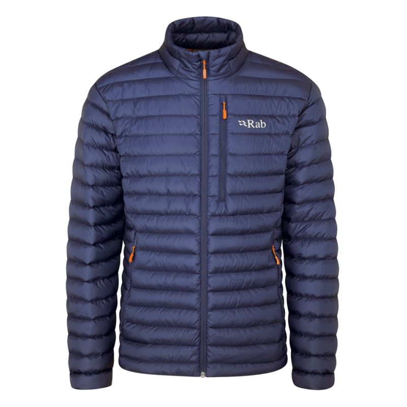 Dunjakke Rab Microlight Jacket Deep Ink (Deep Ink/Marmolada) Herre