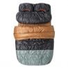 Saco de dormir Big agnes King Solomon 20 (650 RDS DownTek) 40 DOBLE ANCHO (Asfalto/Verde chino)