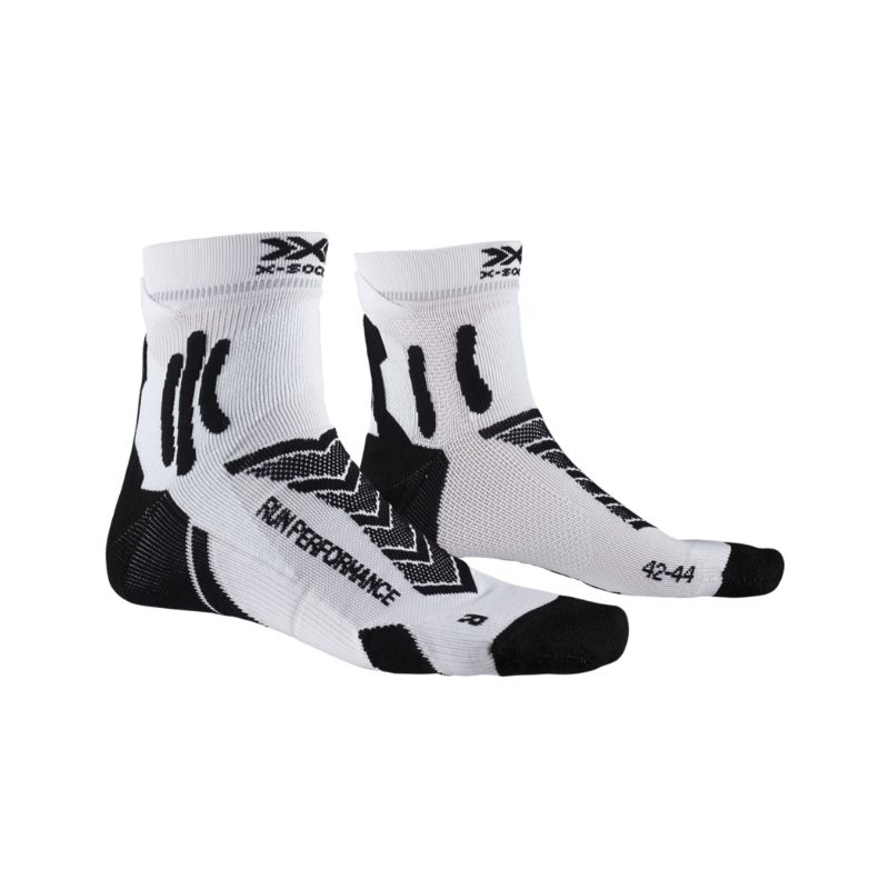 X-SOCKS RUN PERFORMANCE løpesokker (OPAL BLACK/ARCTIC WHITE)