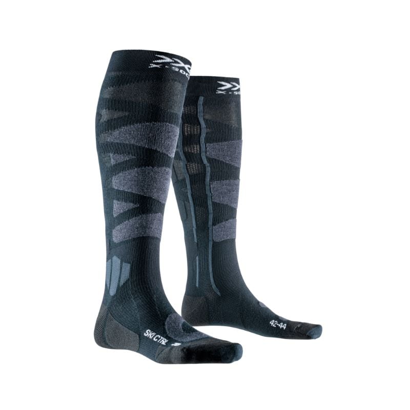 Chaussettes ski X-Socks Control 4.0 (BLACK NIGHT/PEARL GREY) homme