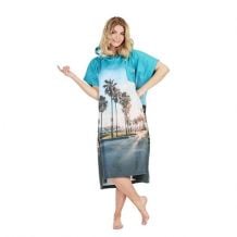 Poncho da bagno AFTER ESSENTIALS Poncho in micropile (California) Unisex
