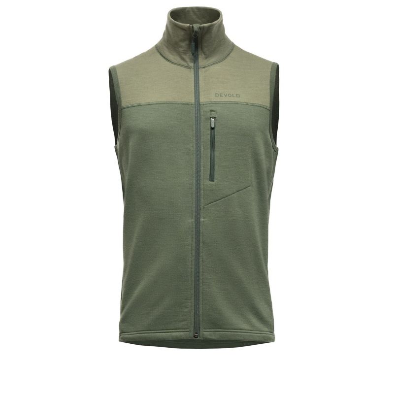 Giacca senza maniche da uomo Devold EXPLORER MERINO VEST MAN (FOREST/LICHEN)