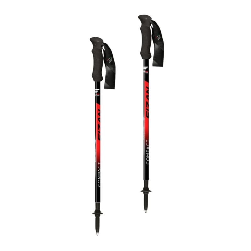 Bastones de senderismo Fizan Compact (rojo)