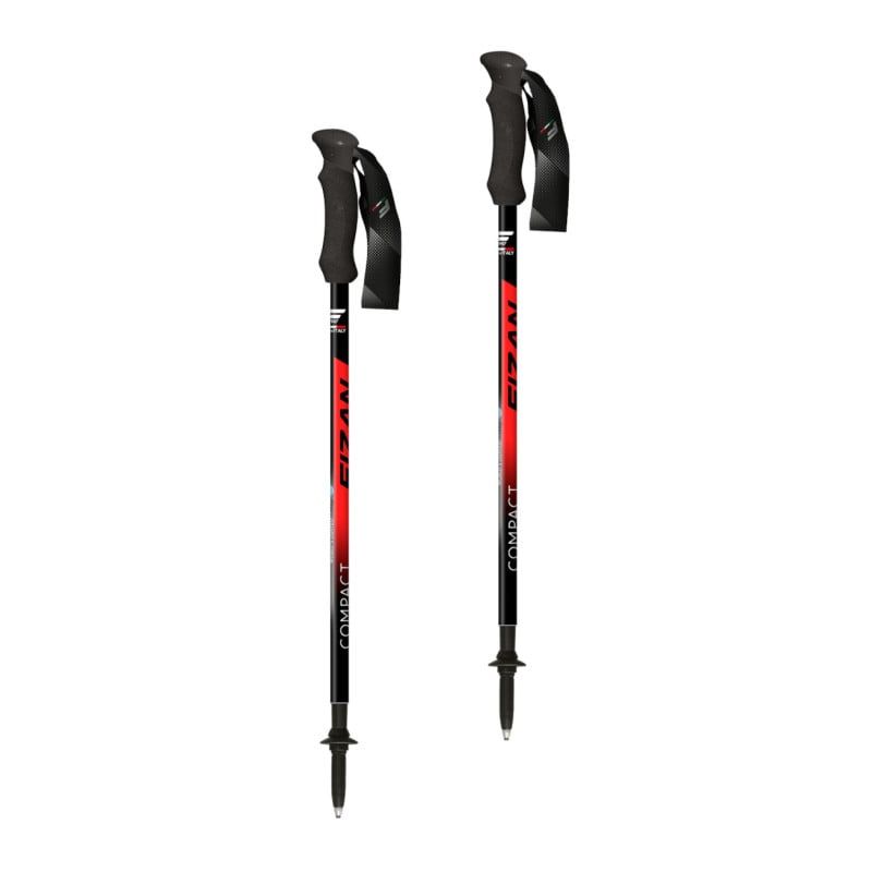 Bastoncini da trekking Fizan Compact (rosso)