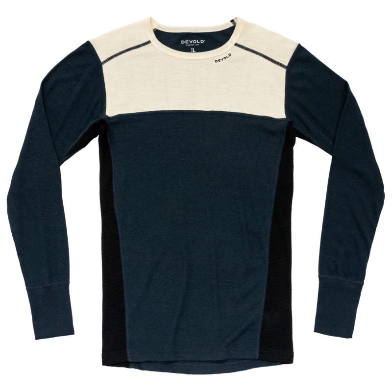 Langarmshirt LAUPAREN MERINO 190 SHIRT MAN (RAW WHITE/INK/BLACK) Mann