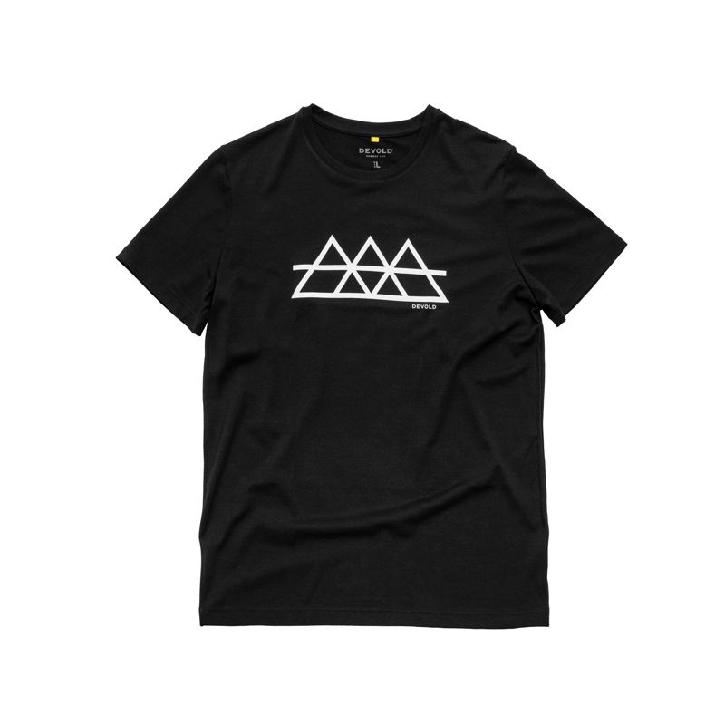 Heren-T-shirt CLASSIC "TRIPLE" TEE MAN (ZWART)