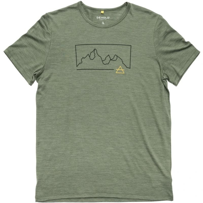 T-skjorte Devold ACTIVE "OUTLINE" TEE MAN (FOREST) Man