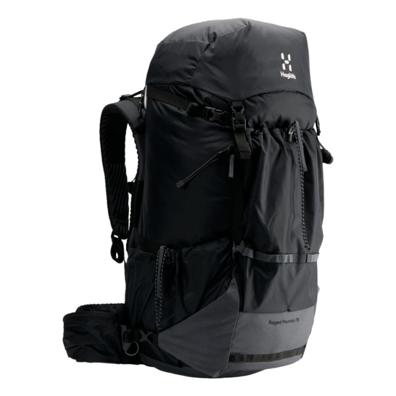 Mochila HGLOFS Rugged Mountain 75 (Negro verdadero/Magnetita)