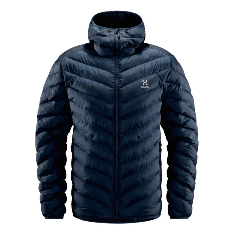HAGLOFS Särna Mimic Hood Down Jacket til mænd (Tarn Blue)