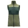EGGA GRID MERINO VEST WMN LIQUEN/MADERA