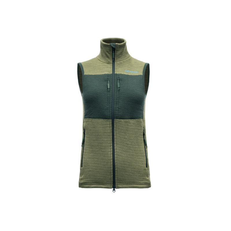 Ärmellose Jacke Devold EGGA GRID MERINO VEST WMN (LICHEN/WOODS) Women