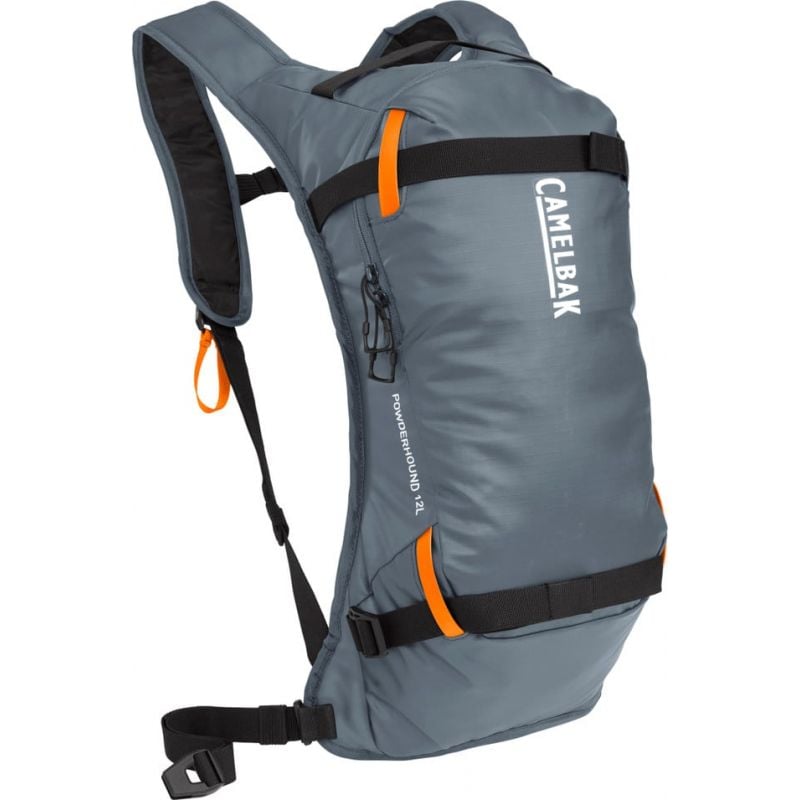 Ski backpack CamelBak SKI POWDERHOUND 12 WITH INSULATED WATER POCKET ( Grey/Orange)
