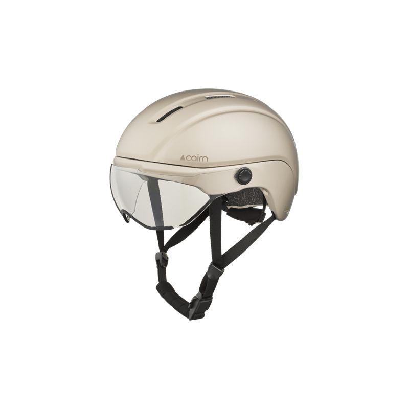 Stadsfietshelm Cairn FUSE VISOR (Mat Metallic Cream) Unisex