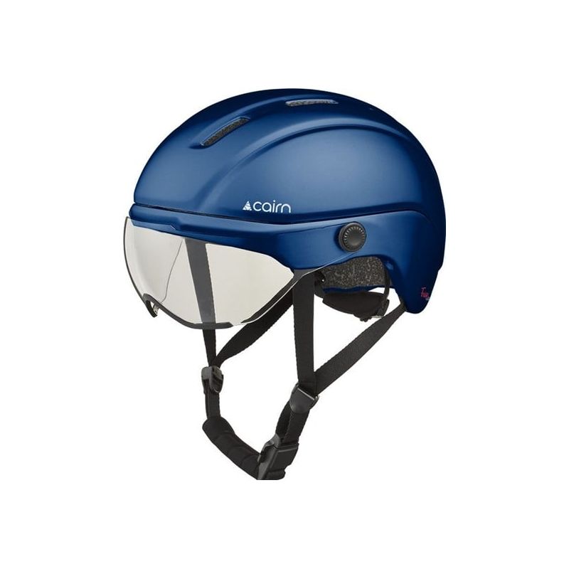 Casco da bici urbano Cairn FUSE VISOR (nero metallizzato opaco) Misto
