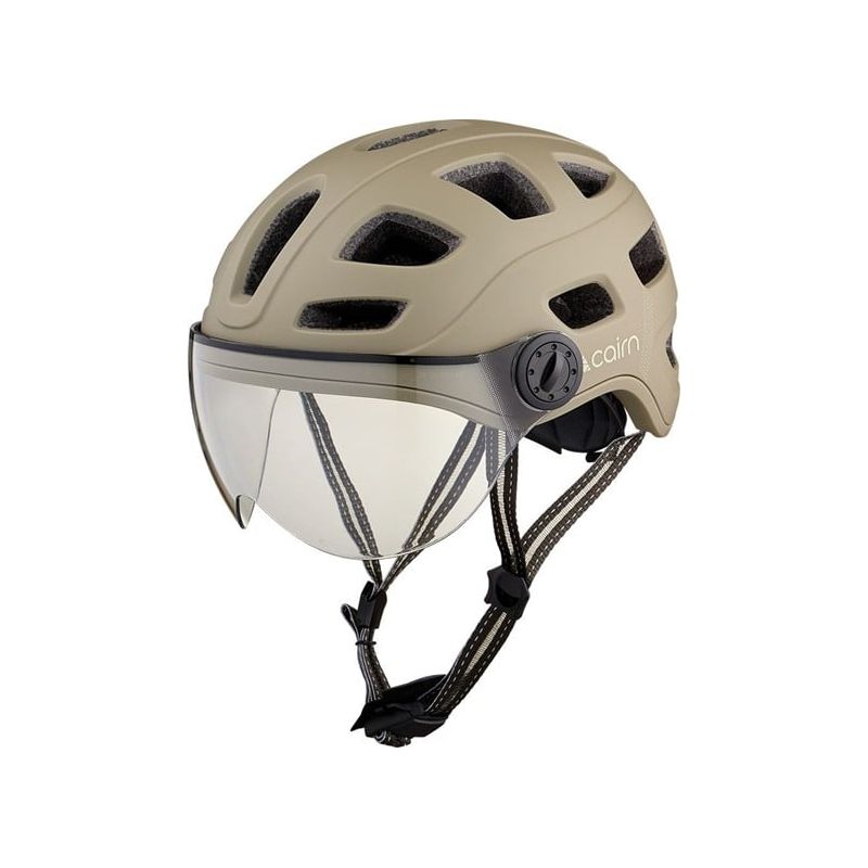 Casco da bici urbano Cairn QUARTZ VISOR (MAT KHAKI) Misto
