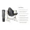 Silla de camping NEMO Stargaze EVO-X (Goodnight Black)