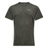 T-shirt Salewa Puez Melange Dry (donkergroen melange) Heren