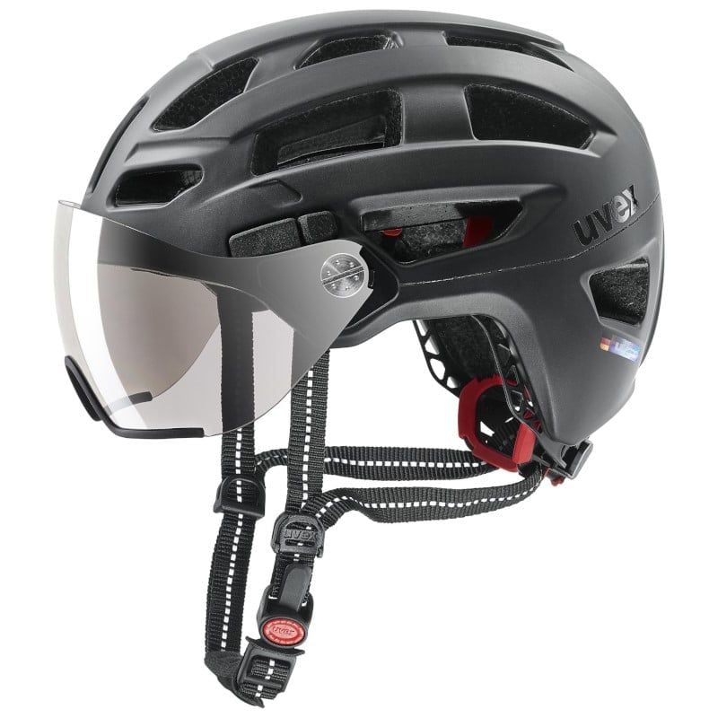 Casco urbano Uvex Finale VISOR (NERO OPACO)