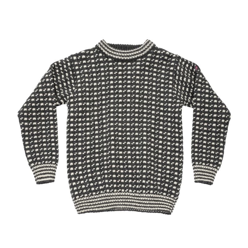 Trui Devold Heren ORIGINAL ISLENDER WOOL SWEATER (ANTHRACITE/OFFWHITE)