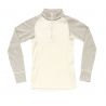 Jersey Devold DUO ACTIVE MERINO 205 Z.NECK WMN (RAW WHITE)