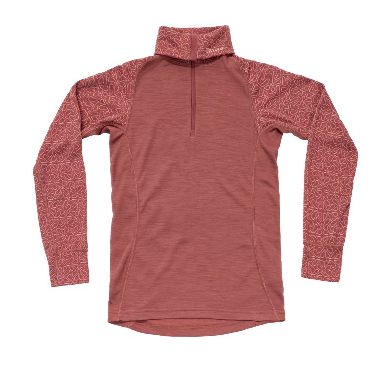 Trui Devold Dames DUO ACTIVE MERINO 205 Z.NECK WMN (MARSALA)