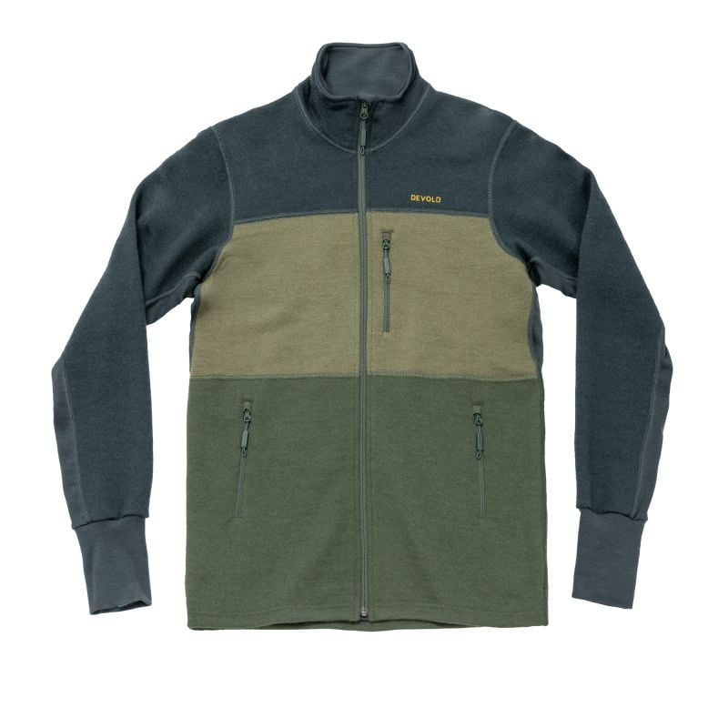 Polar Fleece Devold THERMO WOOL JKT MAN (FOREST/LICHEN/WOODS) Man