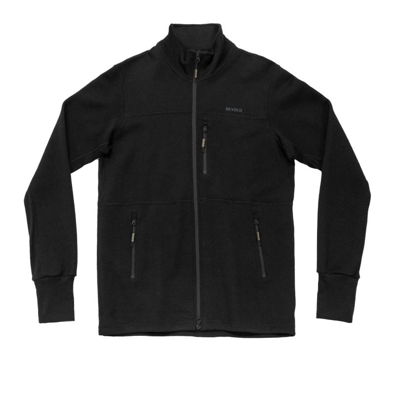 Fleece Devold THERMO WOOL JKT MAN (CAVIAR) Mann