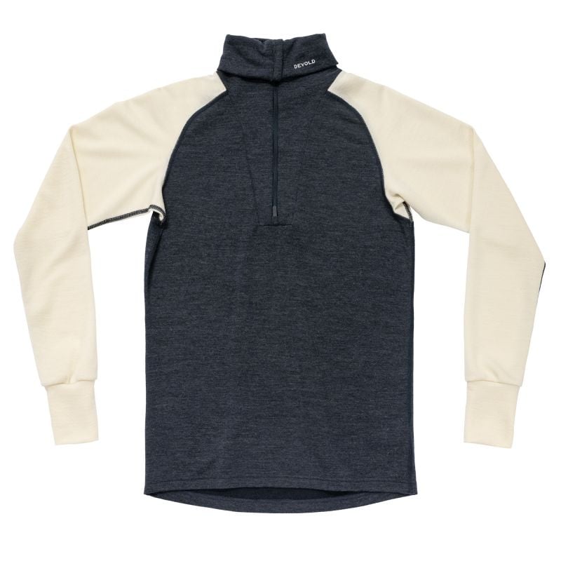 Pile polare Devold EXPEDITION MERINO SILK ZIP MAN (INK/OFFWHITE) Uomo