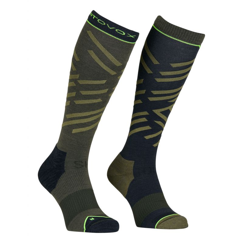 Turskidåkningsstrumpor för herrar Ortovox SKI TOUR LONG SOCKS M (dark wild herbs)