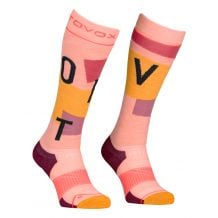Chaussettes de ski ORTOVOX FREERIDE LONG SOCKS COZY W (bloom) Femme