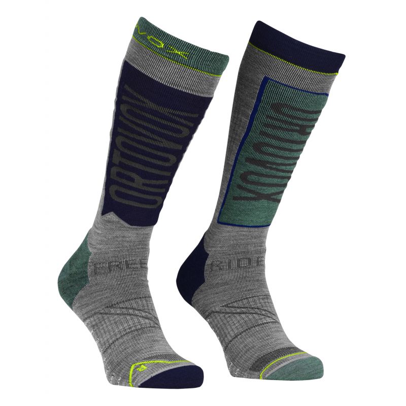 Calcetines de esquí Ortovox FREERIDE LONG SOCKS M (arctic grey) Hombre
