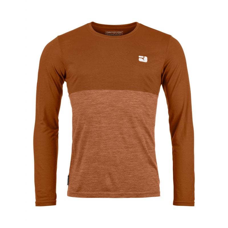 Haut manches longues ORTOVOX 150 COOL LOGO LS M (black raven) Homme