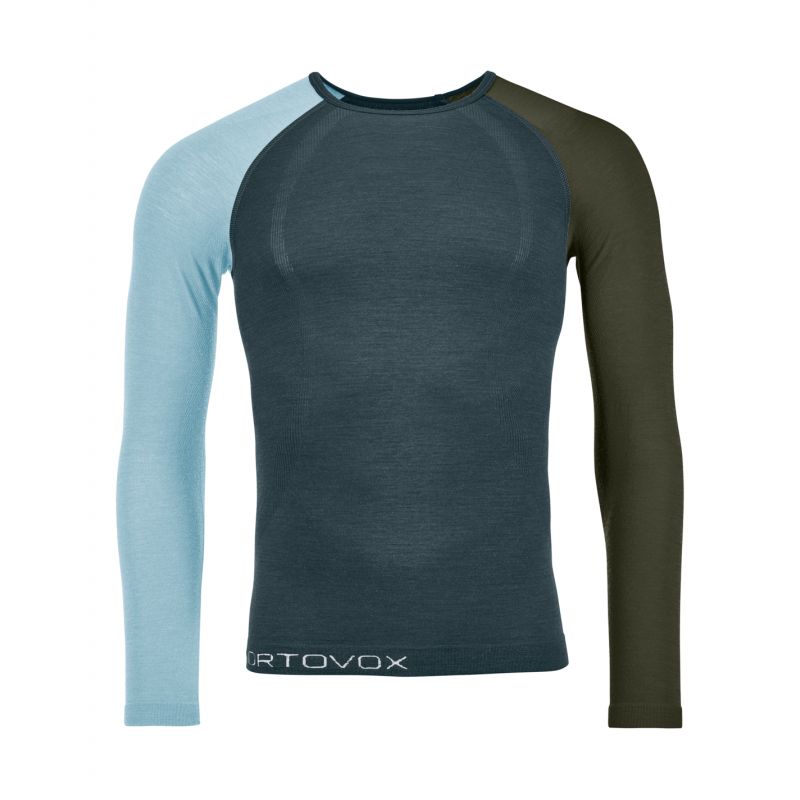 Camiseta de manga larga Ortovox 120 COMP LIGHT LONG SLEEVE M (gris ártico oscuro) Hombre