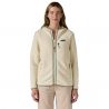 Patagonia W's Retro Pile Hoody (Naturel met/Ellwood Green)
