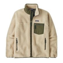 Fleece Patagonia M's Classic Retro-X Jkt (Dark Natural w/Basin Green) Mann