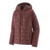 Patagonia Sudadera con capucha Hi-Loft Nano Puff de mujer (rubí oscuro)