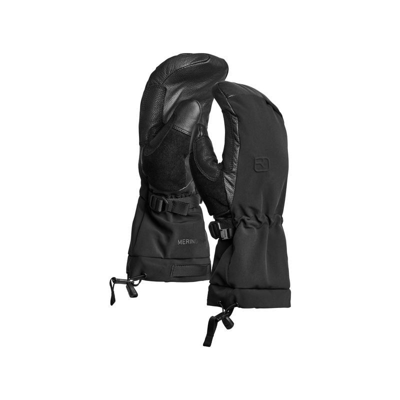 Luffer Ortovox MERINO FREERIDE MITTEN M (black raven) Mænd