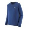 Haut technique PATAGONIA M's L/S Cap Cool Merino Blend Graphic Shirt (Driftways: Clement Blue) Homme 