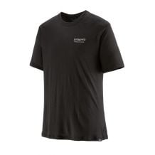 T-shirt Patagonia Cap Cool Merino Blend Graphic Shirt (Heritage Header: Black) Uomo