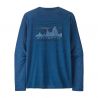 Patagonia Camicia L/S Cap Cool Daily Graphic da uomo (Skyline del '73: Clement Blue X-Dye)