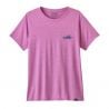 T-shirt Patagonia W's Cap Cool Daily Graphic Shirt (73 Skyline: Brisk Purple X-Dye) Donna