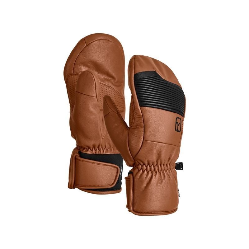Moufle ORTOVOX FULL LEATHER MITTEN M (bristle brown)