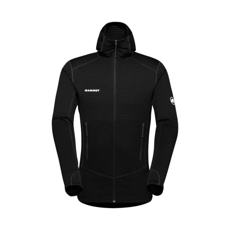 Fleece Mammut Taiss Light ML Hooded Jacket Men (black) mand