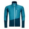 Herre Ortovox Westalpen Swisswool Hybrid M (Mountain Blue) fleecejakke