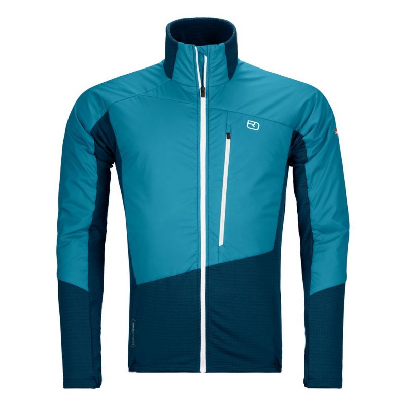 Men's Ortovox Westalpen Swisswool Hybrid M (Mountain Blue) fleecejakke for menn