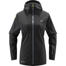 HAGLOFS L.I.M Alpha II Hood Softshell-jakke til dame (True Black )