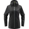 Naisten HAGLOFS L.I.M Alpha II Hood Softshell-takki (True Black )