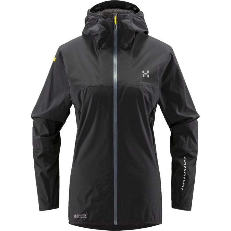 Chaqueta Softshell con capucha HAGLOFS L.I.M Alpha II para mujer (True Black )