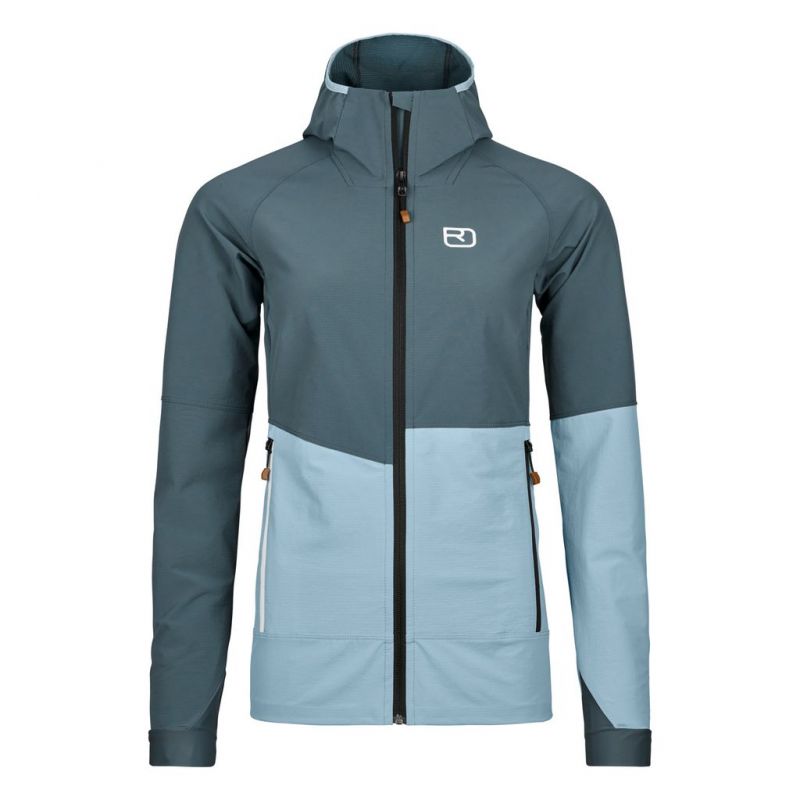 Softshell jas Ortovox PUNTA BERRINO HOODED JACKET W (donker poolgrijs) Dames